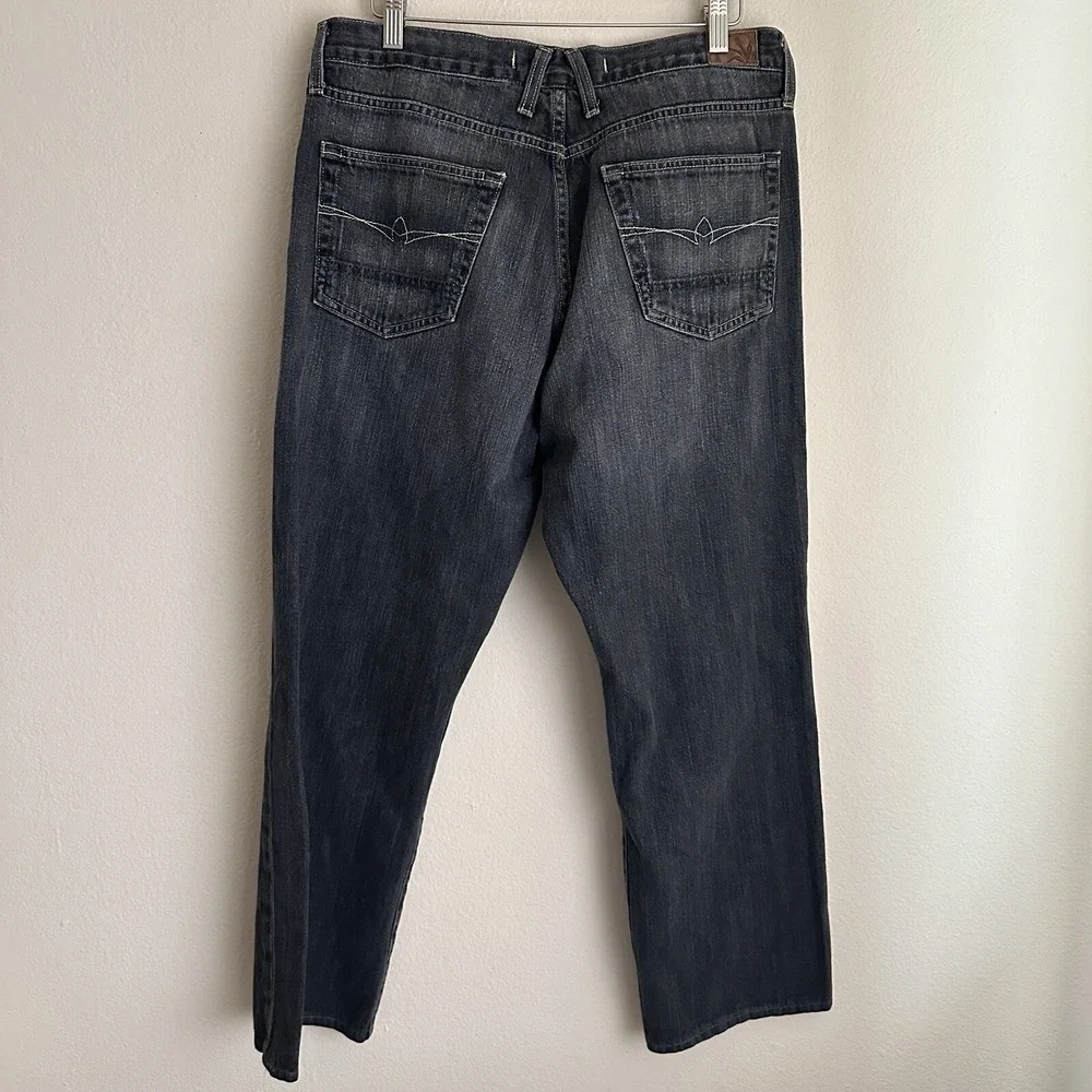 Agave Denim Jeans‎ Mens 36 Black Straight Leg Dark Wash Casual Classic